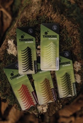Thinking Anglers Zig Kickers - natürliche Olive - kostenloser Versand UK