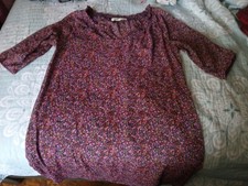 Ladies Old Navy Multicolored Floral 3/4 Sleeve Spring Dress. Size Medium