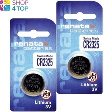 2 Renata Cr2325 Lithium Batteries 3V Button Cell Swiss Made Exp 2030 New