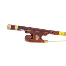 4/4 Full Size Violin Bow Pretty Snakewood Straight AAA Bow Hair Snail Tail Frog