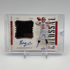2022 Panini Honors 2018 National Treasures Baker Mayfield Colossal Patch Auto /2