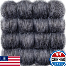 Tatuo 16 Pcs 4" Faux Fur Pom Poms for Hat, Crafts, Shoes, Scarves, Bags