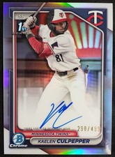 Kaelen Culpepper Bowman 2024 Refractor /499 Auto