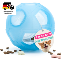 LumoLeaf Hunde-Leckerli-Ball 13 Cm Interaktives Spielzeug FüR Kleine Hunde, Blau