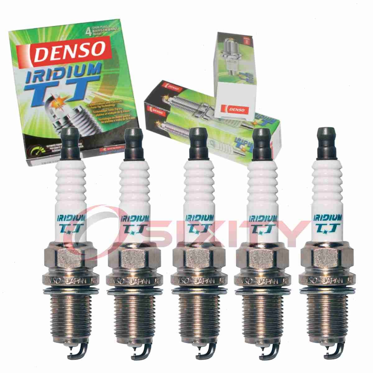 5 pc Denso Iridium TT Spark Plugs for 1998-2003 Volvo C70 2.3L 2.4L L5 ax