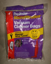Rug Doctor Microfiltration Vacuum Cleaner Bags Hoover Wind Tunnel "Y"  2 Bags