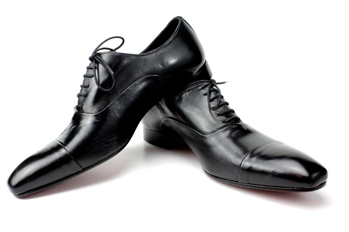 Boys Italian Black Leather Oxford Dress Boys Shoes/Kids Shoe 