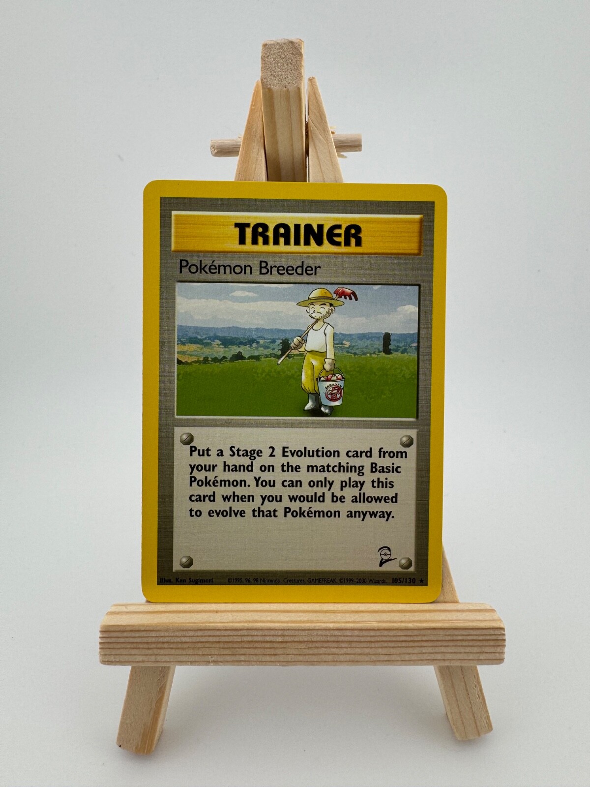 Pokemon Card Pokemon Breeder Base Set 2 Rare 105/130 LP