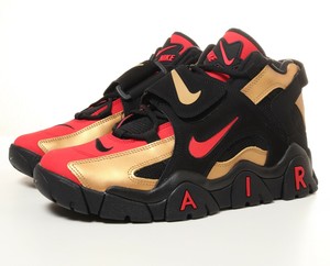 nike air barrage red and gold