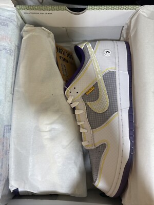 Size 14 - Nike Union LA x Dunk Low Passport Pack - Court Purple