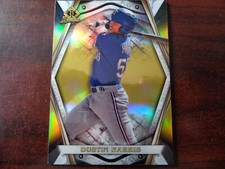 2022 Bowman Chrome Invicta Dustin Harris #'ed 33/50 GOLD Refractor RC-Rangers