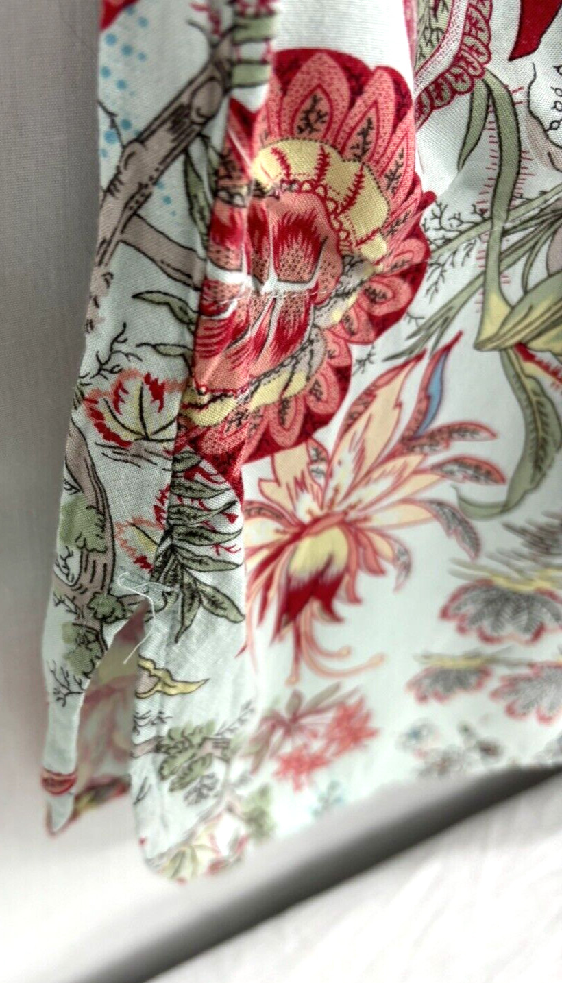 Soft Surroundings Medium Flora Half Buttoned Long… - image 7