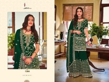 Fancy wear Sharara suit with heavy sequin and embroidery work. Size 48