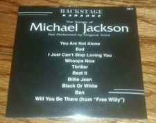 Backstage Karaoke 9817 Michael Jackson CD G Karaoke Michael Jackson NEW