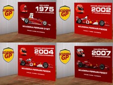 Ferrari F1 Champion Artwork 1975-2024 Metal Sign Schumacher F2004 312T F1 Gift