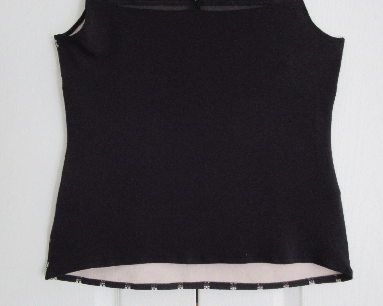 🌸 LAURA ASHLEY BLACK MIX LARGE SPOT PATTERN HIP LENG… Gem