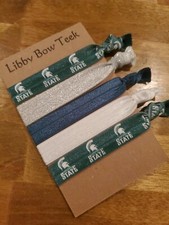 Michigan State Hair Ties Set of Five FOE Michigan State Spartans Hair Ties
