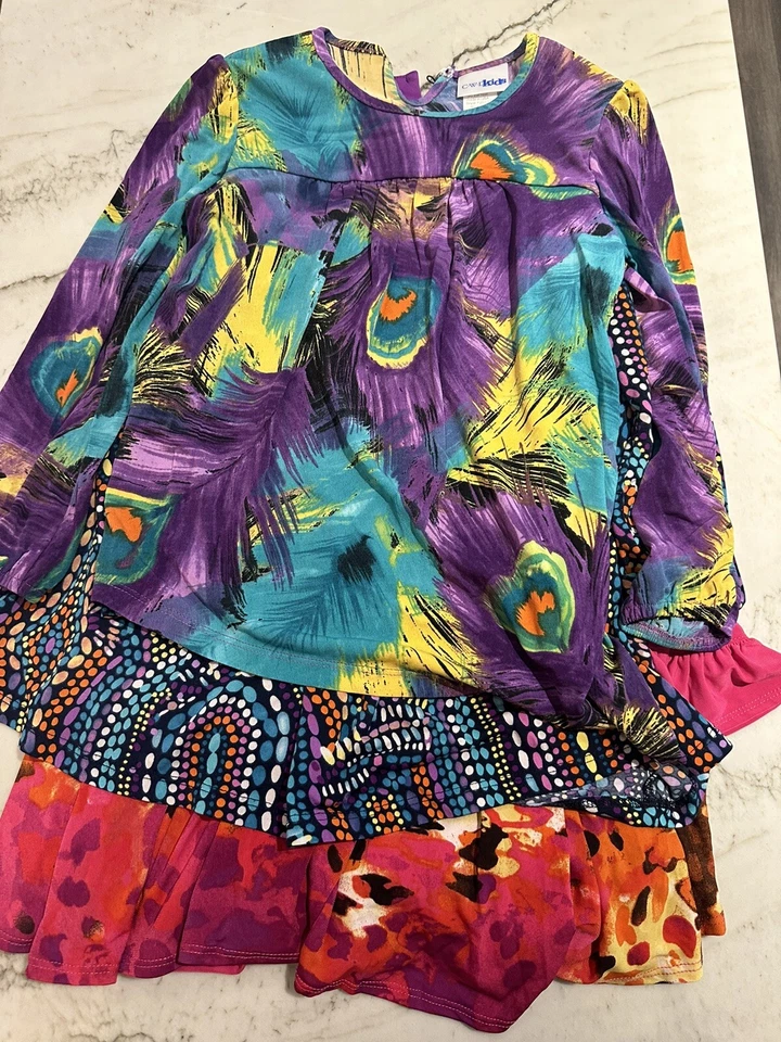 Lote Si 4: CWD Niños Niñas Regreso a la Escuela Vestidos y Túnicas. Tallas mixtas 6x, 7-8 Foto 2 de 4