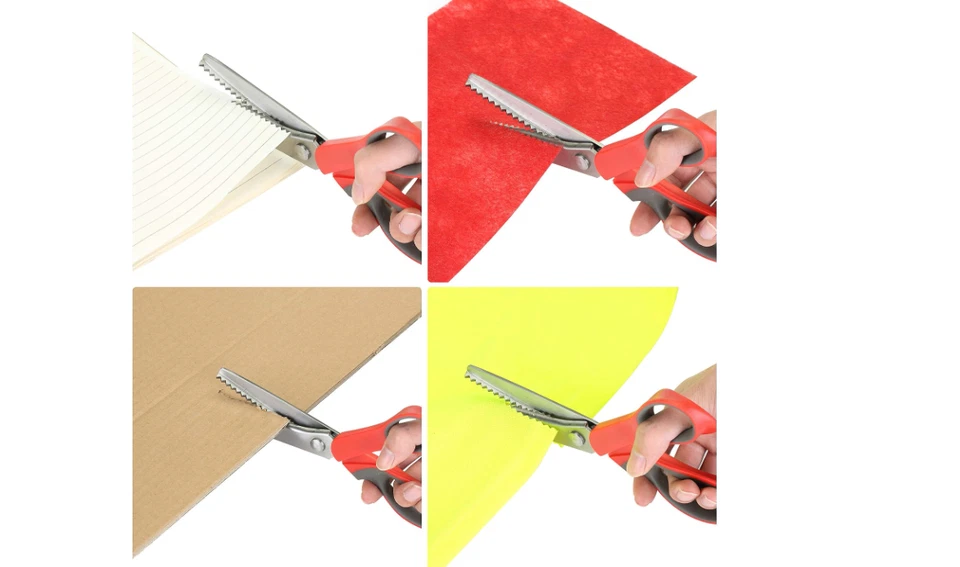 Zig Zag Pinking Shear Scissor for Fabric, Craft Scissors Decorative Edge cutting - Image 4 of 4