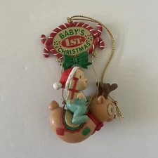 Baby's 1st Christmas Reindeer Rocking Horse Ornament