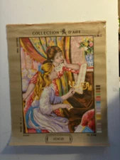 Needlepoint Girls by Piano( Renoir) by Collection D Art 532