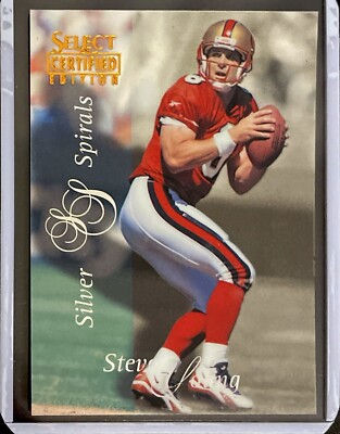 Steve Young - 1996 Pinnacle Select Certified - Silver Spirals #119