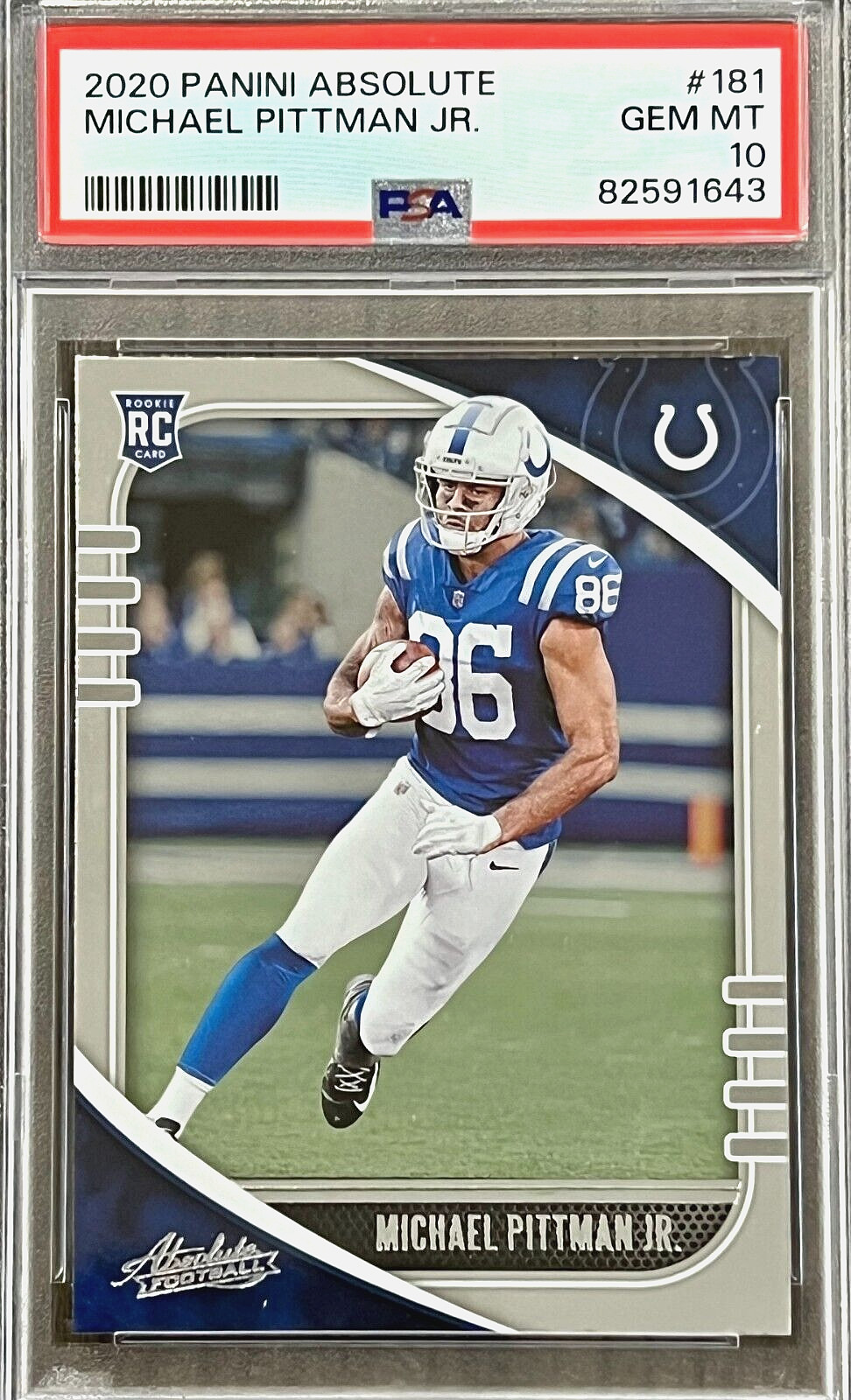 2020 Panini Michael Pittman Jr. #181 (ROOKIE CARD) PSA 10 GEM MINT (LOW POP)