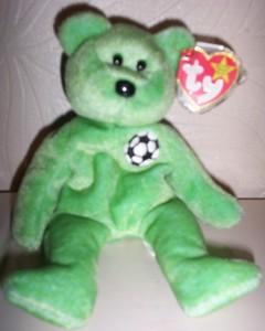 kicks the bear beanie baby