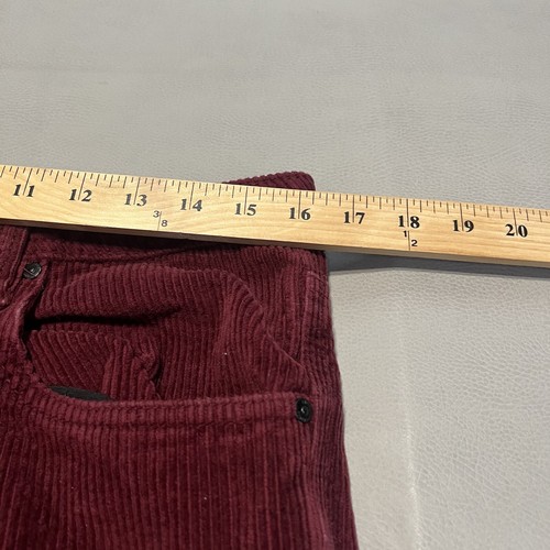Empyre Corduroy Pants Men Red Maroon Relax Y2K Skate Emo Baggy Wide Leg-30-8281 - Picture 5 of 13