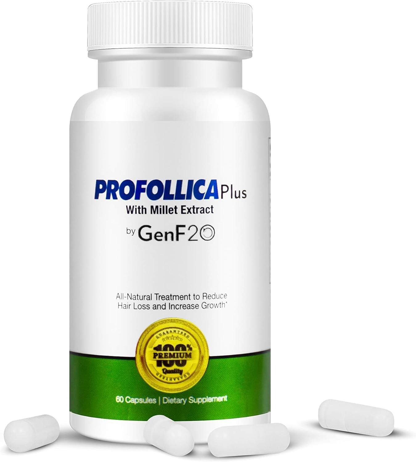 Profollica Plus con Extracto de Mijo Apoyo Reducir Pérdida de Cabello + Crecimiento 60 Cápsulas