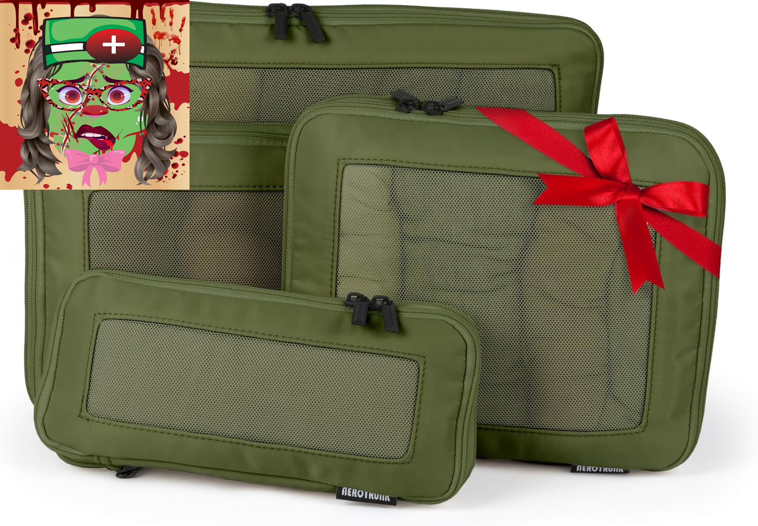 Compression Packing Cubes for Travel - Luggage Organizer Bags - Double Zipper-image