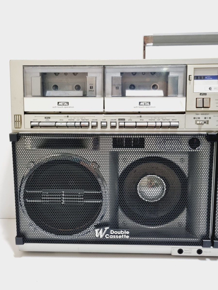VINTAGE SHARP BOOMBOX GF-777Z STEREO DOUBLE METAL CASSETTE MONSTER