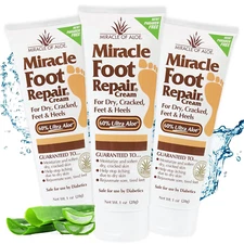Miracle Foot Repair Cream, (1 Oz / 3 Pack) Repairs Dry Cracked Heels and Feet, 6