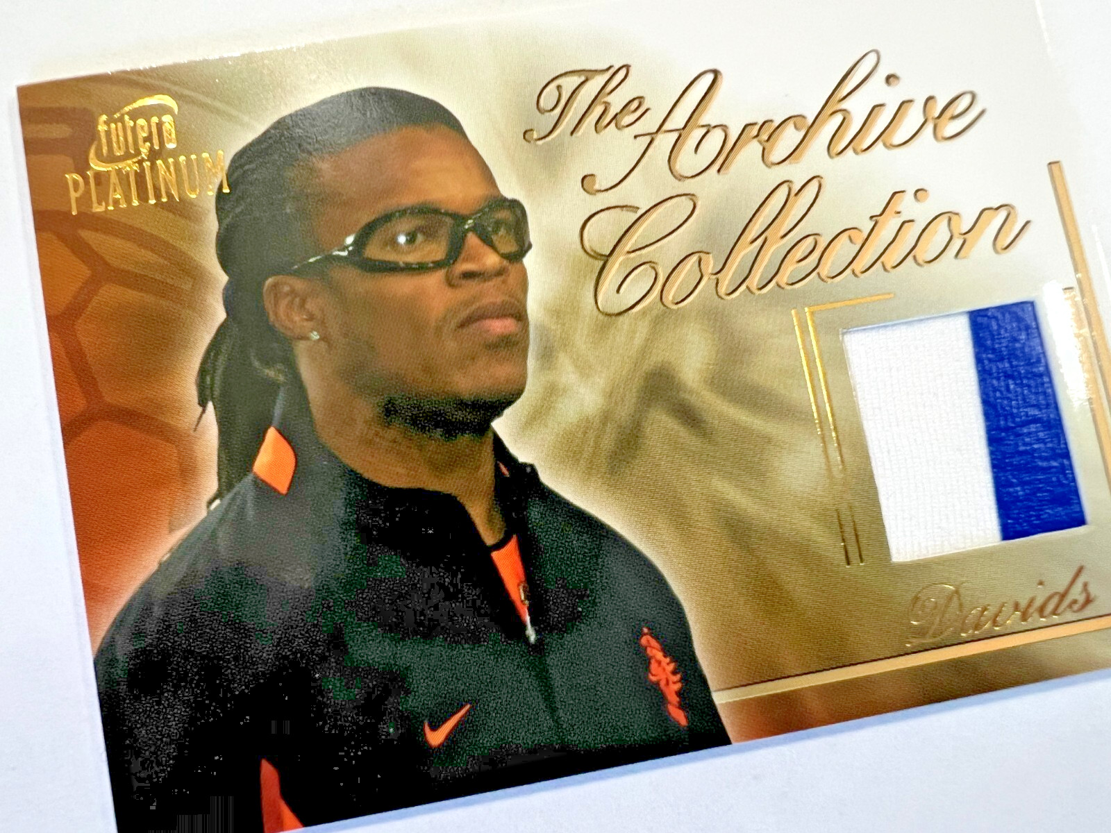 2003 FUTERA Match The Archive Collection Worn Jersey GJ05 Edgar Davids /250 view 4