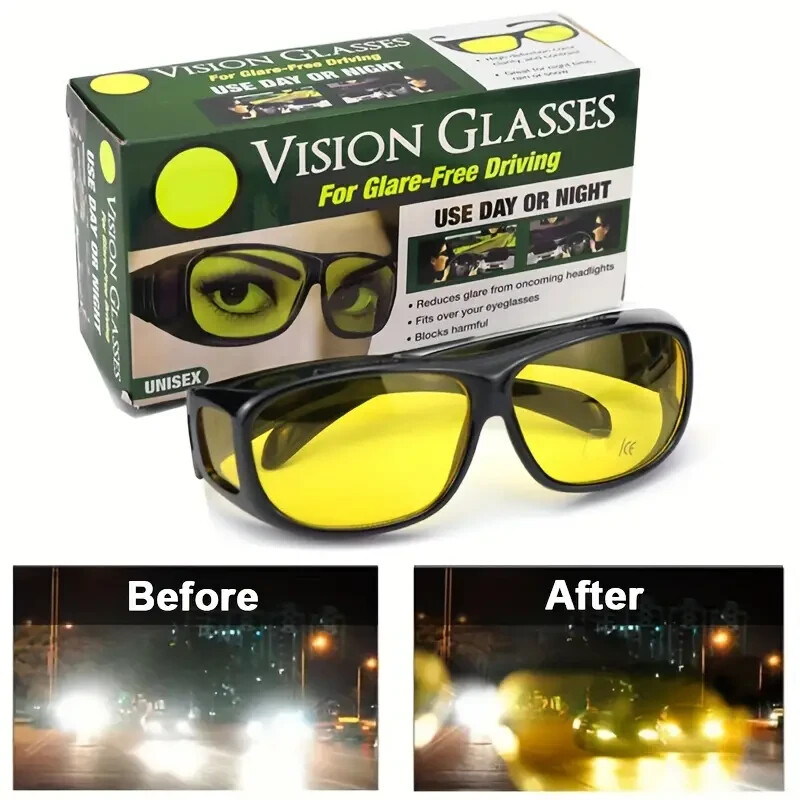Fit Over Glasses Polarized HD Night Vision & Sunglasses UV  display picture 1