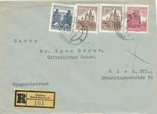 Bauten-Reco-Brief aus Piesting Nieder&ouml;sterreich 1960 (SO35)