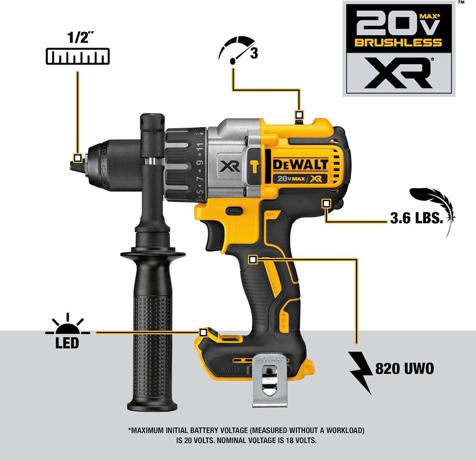 DEWALT 20V MAX Hammer Drill and Impact Driver, Cordless Power Tool