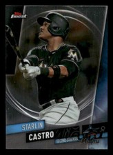 2019 Finest #61 Starlin Castro Miami Marlins