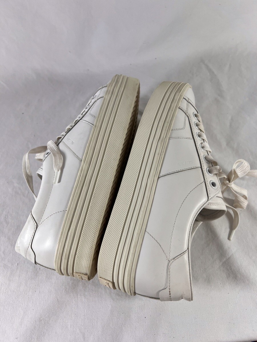 SAINT LAURENT LK427793 Classic Off White Leather Sneakers SAINT LAURENT LK427793 Classic Off White Leather Sneakers