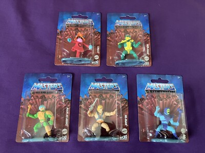 NEW Masters of the Universe Micro Collection 5 Figure Lot Mattel He-Man Toys MOC