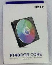 NZXT F140 RGB Core Cooling Fan In Black New Sealed Box Never Used