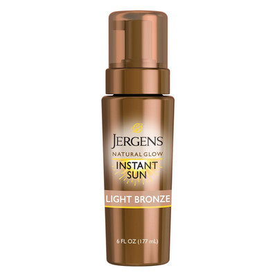 Natural Glow Instant Sun Body Mousse, Self Tanner for Light Bronze Tan, Sunless