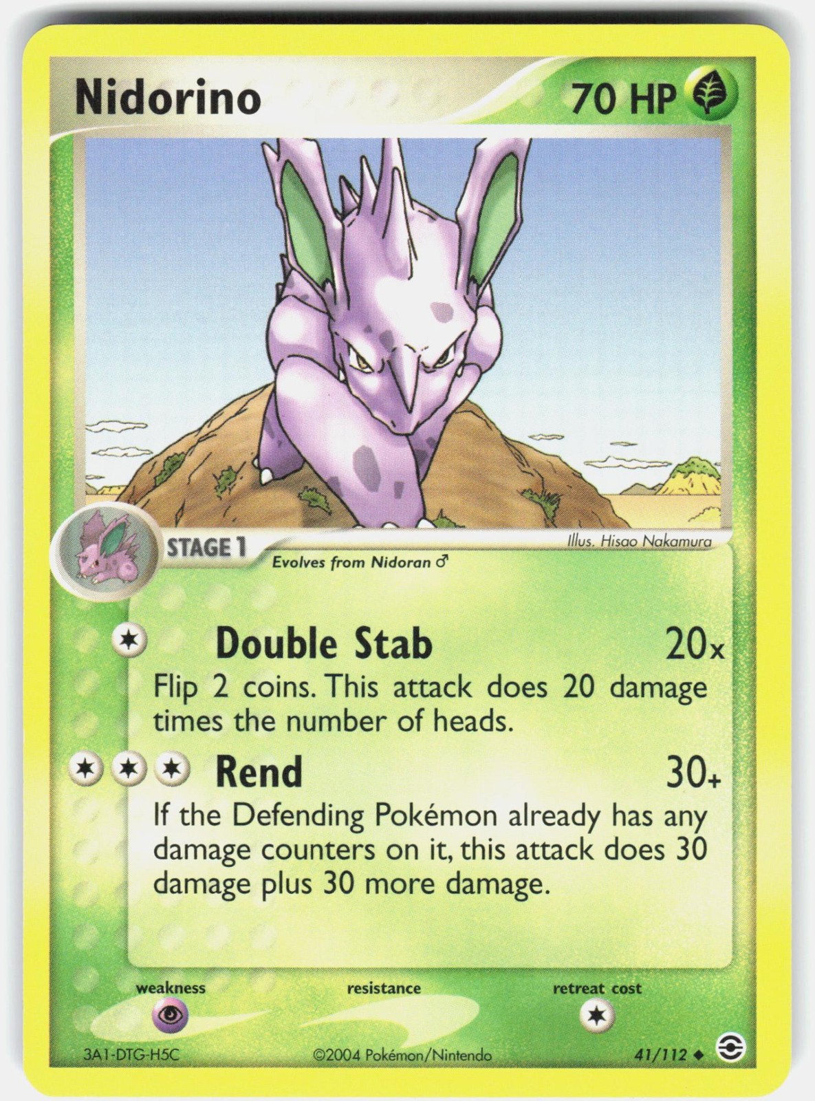 POKEMON NIDORINO 41 FIRERED & LEAFGREEN MP