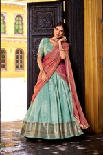 Wedding Bridal ReadyMade Indian Blue Lehenga Choli Ethnic Women's Party Clothing