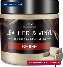 Leather Recoloring Balm and Leather Repair Kit for Furniture, Beige Leather Dye