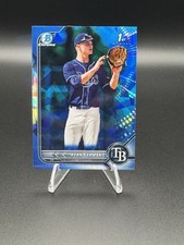 Topps 2022 Bowman Chrome Draft Sapphire Ryan Cermak 1st Rays #BDC-81