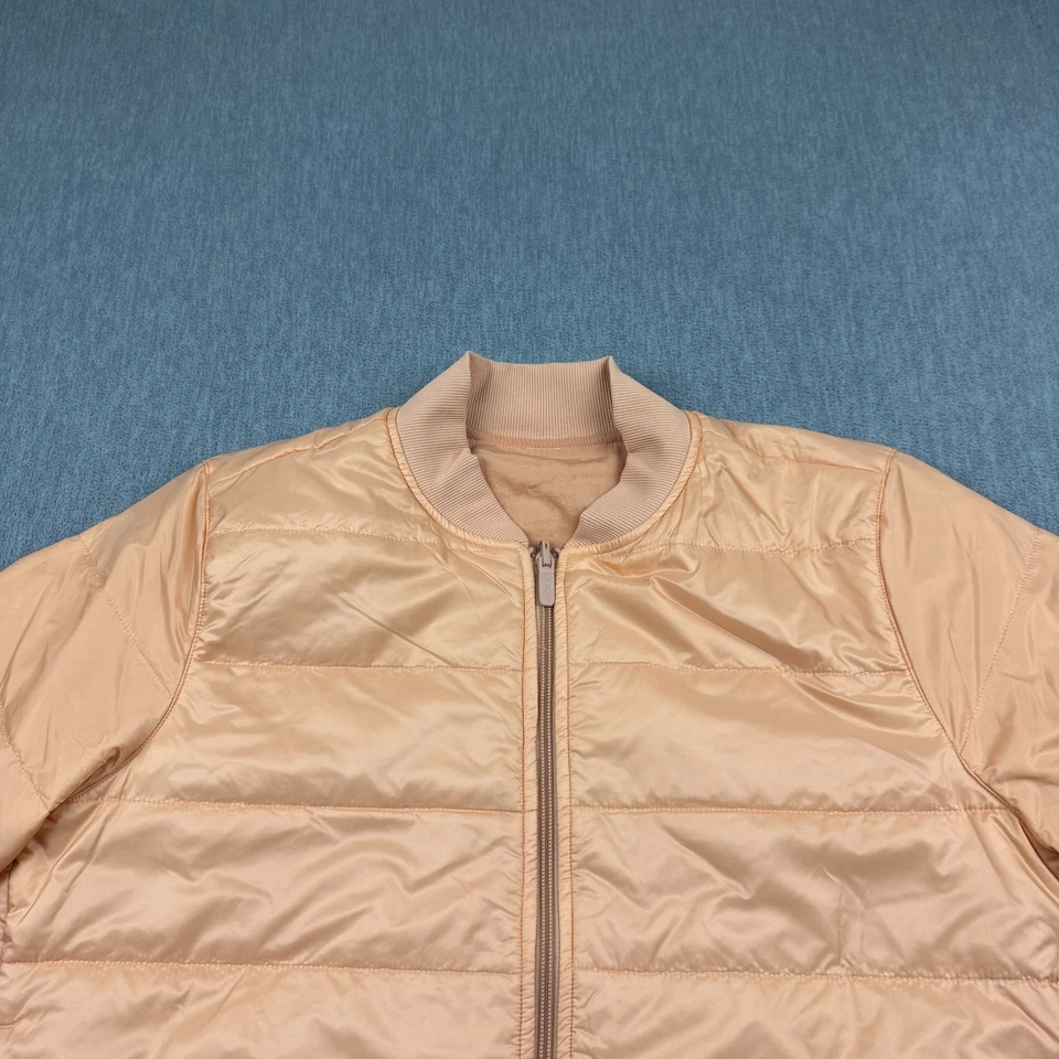 Lululemon Jacke Damen 10 Smoky Blush Non Stop Reversible Bomber Full Zip Logo - Bild 3 von 4