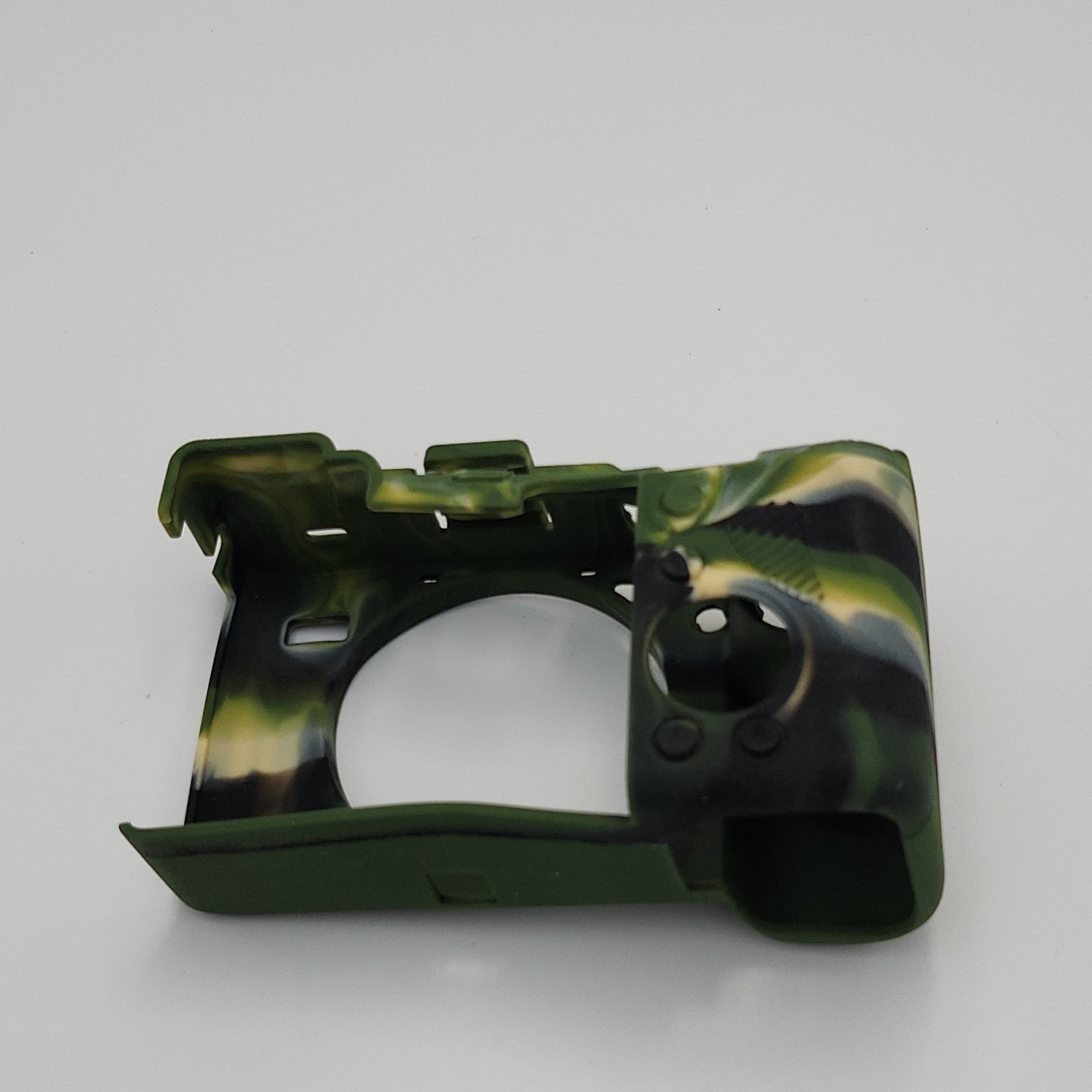 Silicone Soft Case Cover Skin for Camera Green/Black Camouflage image 3