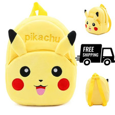 Pokemon Pikachu Plush Backpack Kawaii Anime Figure Stuffed Toy Soft Bag