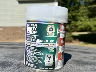 EVERCOAT 105037 BODY SHOP PRO-GRADE COLOR-CHANGE PUTTY DINGS SCRATCHES LOW SPOTS